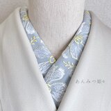 洗える刺繍半衿 ラメ花