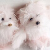 寝ぼけた手乗りイエティ ピンク