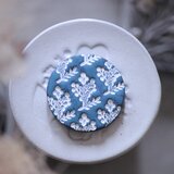 : : : 陶土の草花ブローチ : : : 1436