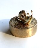 デスクオブジェシリーズ(ミニ) かたつむり真鍮ペーパーウェイト