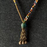 ＊happy price＊古のネックレス。@真鍮のビーズ＋クリスマスビーズ＋アジアの古いビーズ