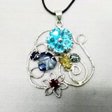 アパタイトの花ペンダント