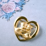 《J.J.》 hugging bears heart ジェイジェイ JJ ジョネットジュエリー ヴィンテージブローチ