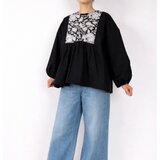 インド綿キルティングギャザーブラウス