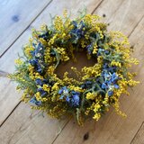 春の色  ~ミモザとデルフィニウム