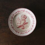 Creil クレイユ 平皿 植物柄 20.5cm フランス アンティーク a 0502341