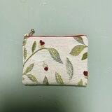 フランス生地　オリーブの木と実のポーチ　コスメ入れ　薬入れ　カード入れなど