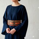 細かな花柄帯ベルト（幅110mm ウェスト72cm~87cmまで）