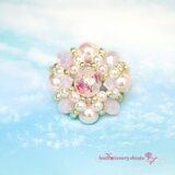 【蓄光】ホタル玉リングB＊9号＊Wピンクのコピー