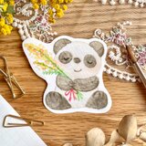 【mimosa friends】パンダのステッカー2枚セット