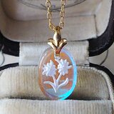 ヴィンテージ　エーデルワイス　オーロラ･オパルセント　ネックレス