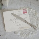 古い真鍮のペーパーナイフ