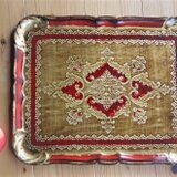 フィレンツェトレイ  木製金彩 伝統工芸  特大盆