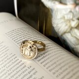 [UK] Dragoon Guards Castle Ring - brass