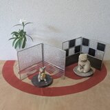 ステンドグラスの屏風