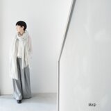 超ロングストール（綿100％薄手/ 播州織ドビー）：グレー［ST63LOGY］