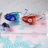 こどもの日＊ガラスの鯉のぼり（桜）ミニチュア端午の節句