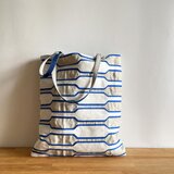 am469 シンプルバッグ 　アオナチュラル