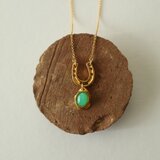 Horseshoe ＆ Chrysoprase Necklace