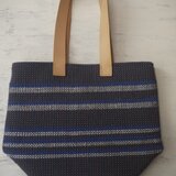 裂き織りバッグ B-GY