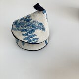 三角鍋つかみ２個セット*ボタニカルブルー