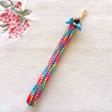 ＊リボンハンドストラップ＊レインボー＊