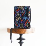 1点限定！フランス製チュールフラワーエンブロイダリー ２ｗayスマホポーチ　スマホショルダー