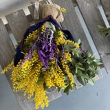 アメジストセージとユーカリとポンポンミモザ