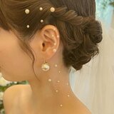 パールシール 4サイズセット ヘアアレンジ / ボディシール / 結婚式アクセント / パールアレンジヘア