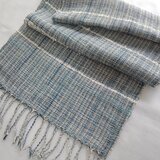 綿麻ストール・藍