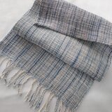 綿麻ストール・藍