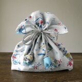 着物　巾着　幸せを呼ぶFUGURO　中サイズ