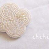 【miu様専用】YUI-whiteブローチのコピー