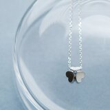 アクアマリン 三つ葉のクローバー ネックレス シルバー925