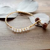 日本の麻&ﾚｲﾝﾎﾞｰﾑｰﾝｽﾄｰﾝのﾌﾞﾚｽﾚｯﾄ