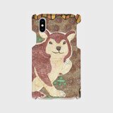 セスジキノボリカンガルー・リスティア｜森の朝にこぼれた笑い｜背面iPhoneケース