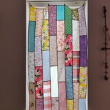 ♥️おまかせパッチワーク♥️細長♥️カラフルポップ♥️ランダムパッチワークカーテン✦60✕135✦　