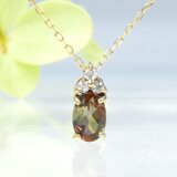 K10 アンダリューサイト ダイヤ ペンダント CK085CIBSN