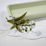 布花　ちっちゃなぺんぺん草（ナズナ）のナチュラルブローチ