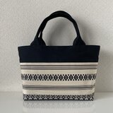 大人モノトーンの帯リメイクバッグ｜和モダン
