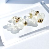 雫飴 -ミルク-|レジンアクセサリー/ホワイトアクセサリー/大人可愛い/春アクセサリー/シンプルアクセサリー