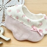 再販♪新作♪pink rose♪オーガニック♪ふわふわやわらかスタイ♪のコピー