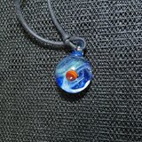 銀河、火星　NO.294（ガラス、とんぼ玉、宇宙、銀河、一点物、伝統工芸）