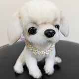 ぬいぐるみ☆白い垂れ耳の犬☆パピー☆白