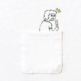 半袖ポケット付Tシャツ『隠れ三色団子』メンズ レディース ホワイト
