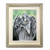 夢見る猫（パステル画　原画）　６号