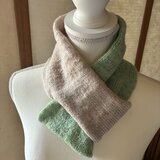 No.1577 カシミア配合手編みマフラー