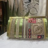 【30％OFF｜在庫8点のみ】刺繍が美しい がま口長財布｜撮影サンプル特別販売　長財布No.165