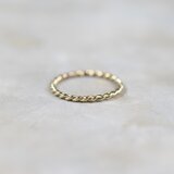 真鍮ツイストロープリング 0.8mm×2 鏡面｜FA-1168