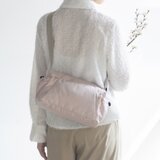 春新色 撥水ナイロン 軽量ショルダー／ボディ｜5ポケット｜長財布・500mlOK｜幅広ストラップ｜旅行・自転車【桜色】